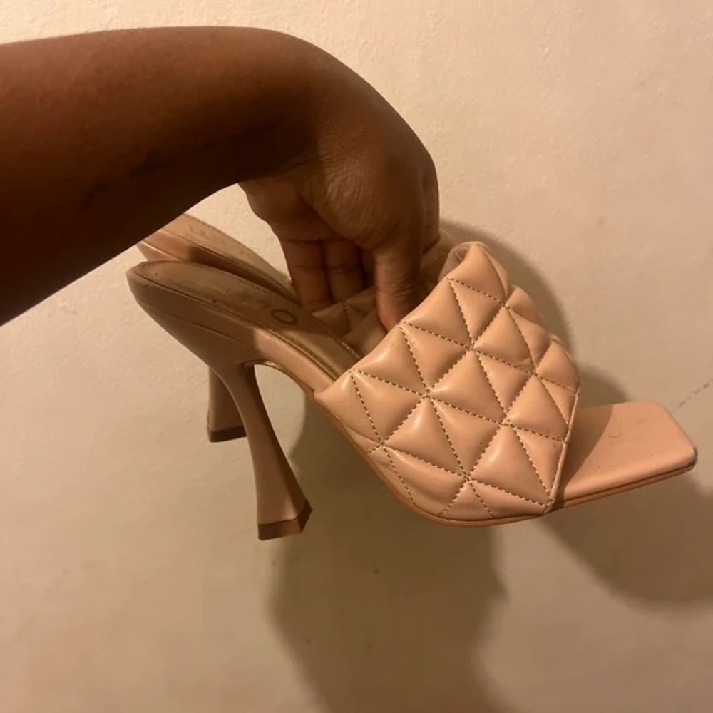 EGO Blush Quilted Heels